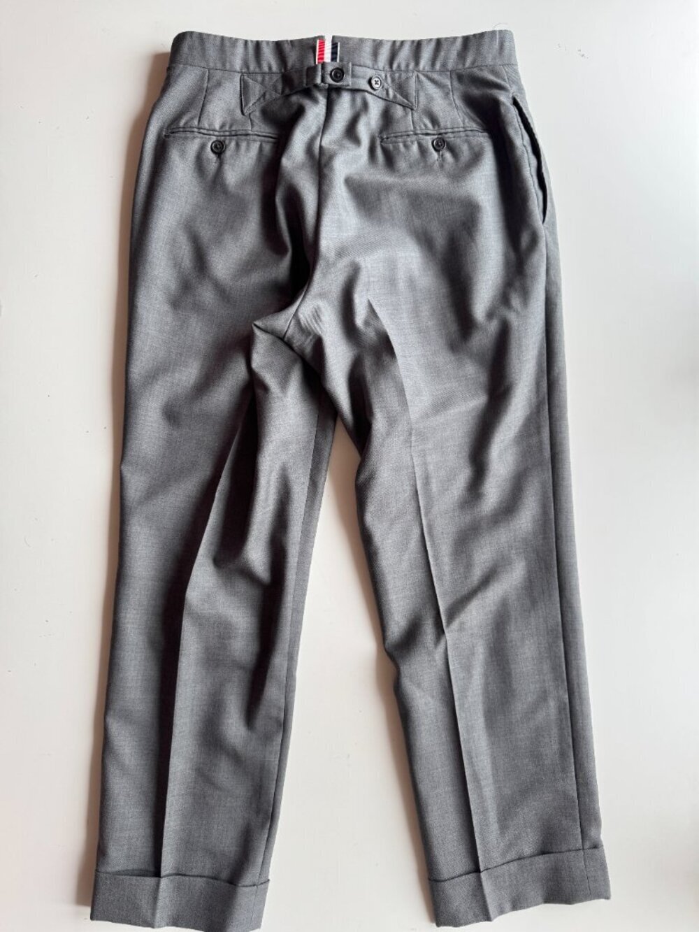 THOM BROWNE Grey 100% Wool Classic Twill 2 Piece Suit, Size 2/M - Picture 10 of 16